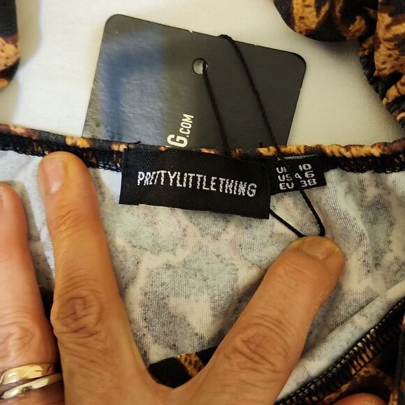 Pretty little thing cheetah print dress size 6 - Picture 6 of 7